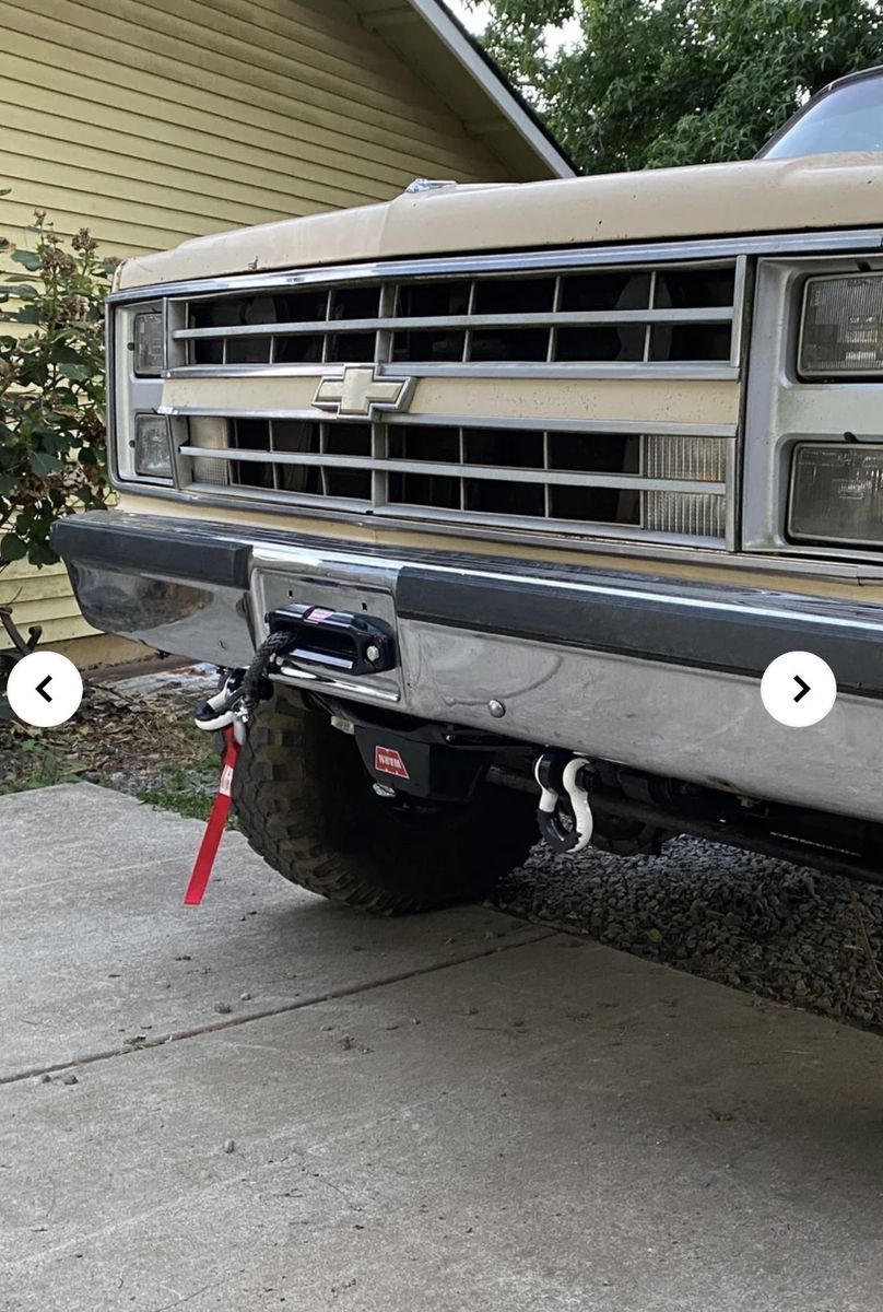 1981-1991 Chevy behind bumper winch mount.