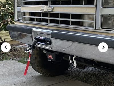 1981-1991 Chevy behind bumper winch mount.