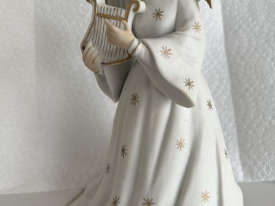 Musical Porcelain Angel Figurine