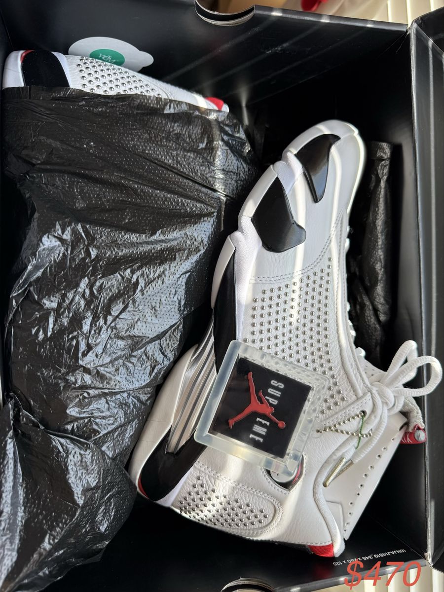 Jordan 14 Retro supreme white size 10.5