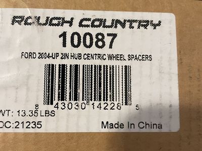 Set Of Spacers for An F150 Or Same Pattern