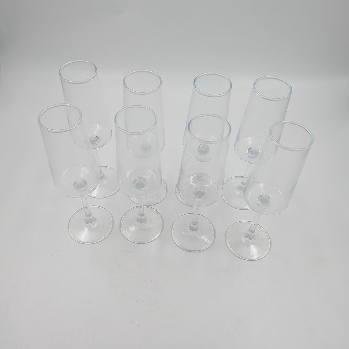 8 Clear Wine Glasses 10 Oz Glasses