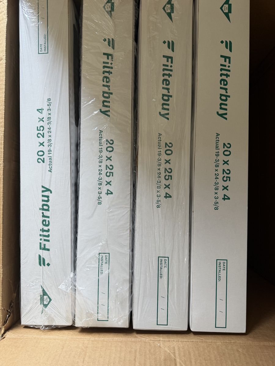 Filterbuy 20x25x4 HVAC furnace/air filters