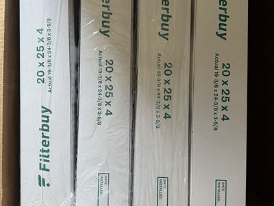 Filterbuy 20x25x4 HVAC furnace/air filters