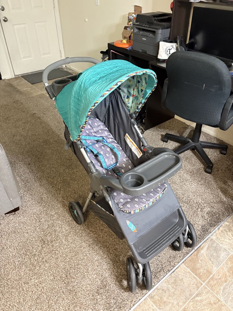 Baby Stroller with Canopy & Parent Tray – Good Condition