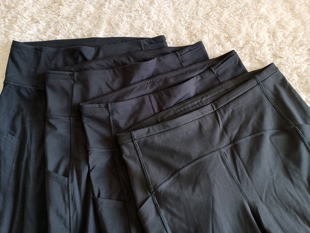 4-pair under armour leggings size 10 with pockets