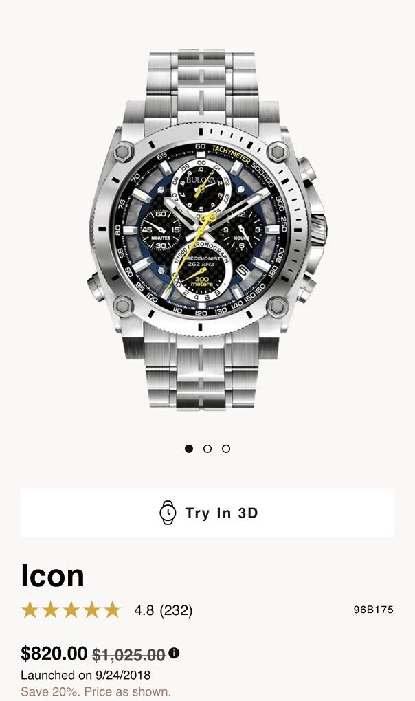 Bulova Precionist Icon