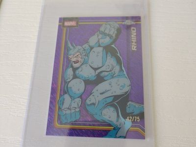 Topps Chrome Marvel Rhino #097 Purple Refractor #42/75 Trading Card