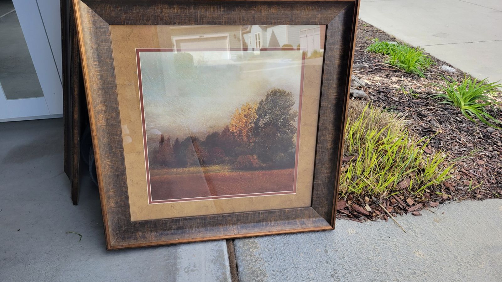 Landscape art framed