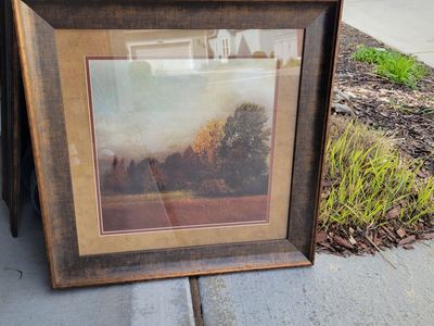Landscape art framed