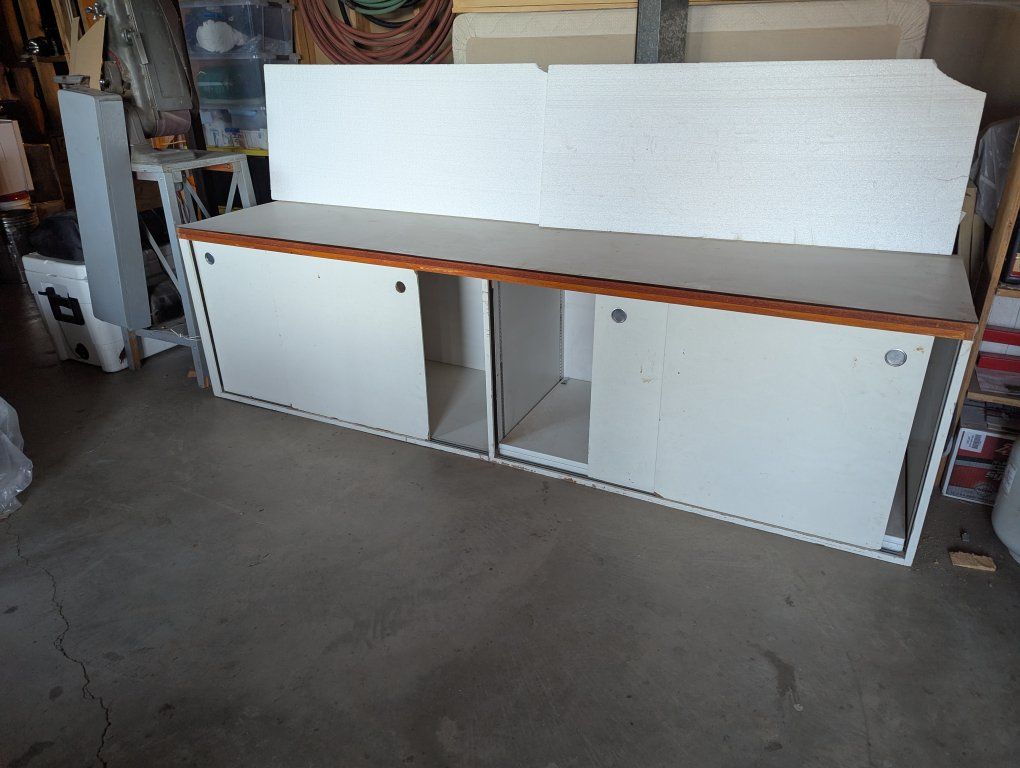 Long white cabinet