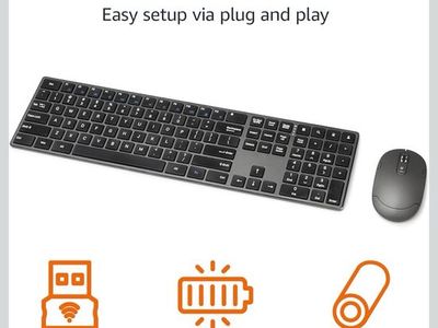 NEW SEALED Amazon Basics Ultra Premium Wireless Keyboard & Mouse Combo — $15 OBO