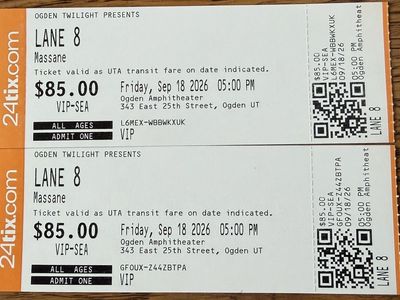 Lane 8 -- Ogden Twilight VIP Tickets