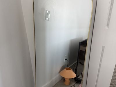 Arched Full Length Mirror with Gold Frame - scratched