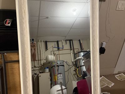 Wood mirror 31” x 65”