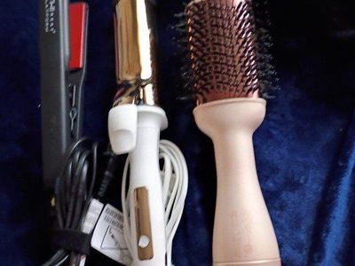 iron curling iron and style bruch