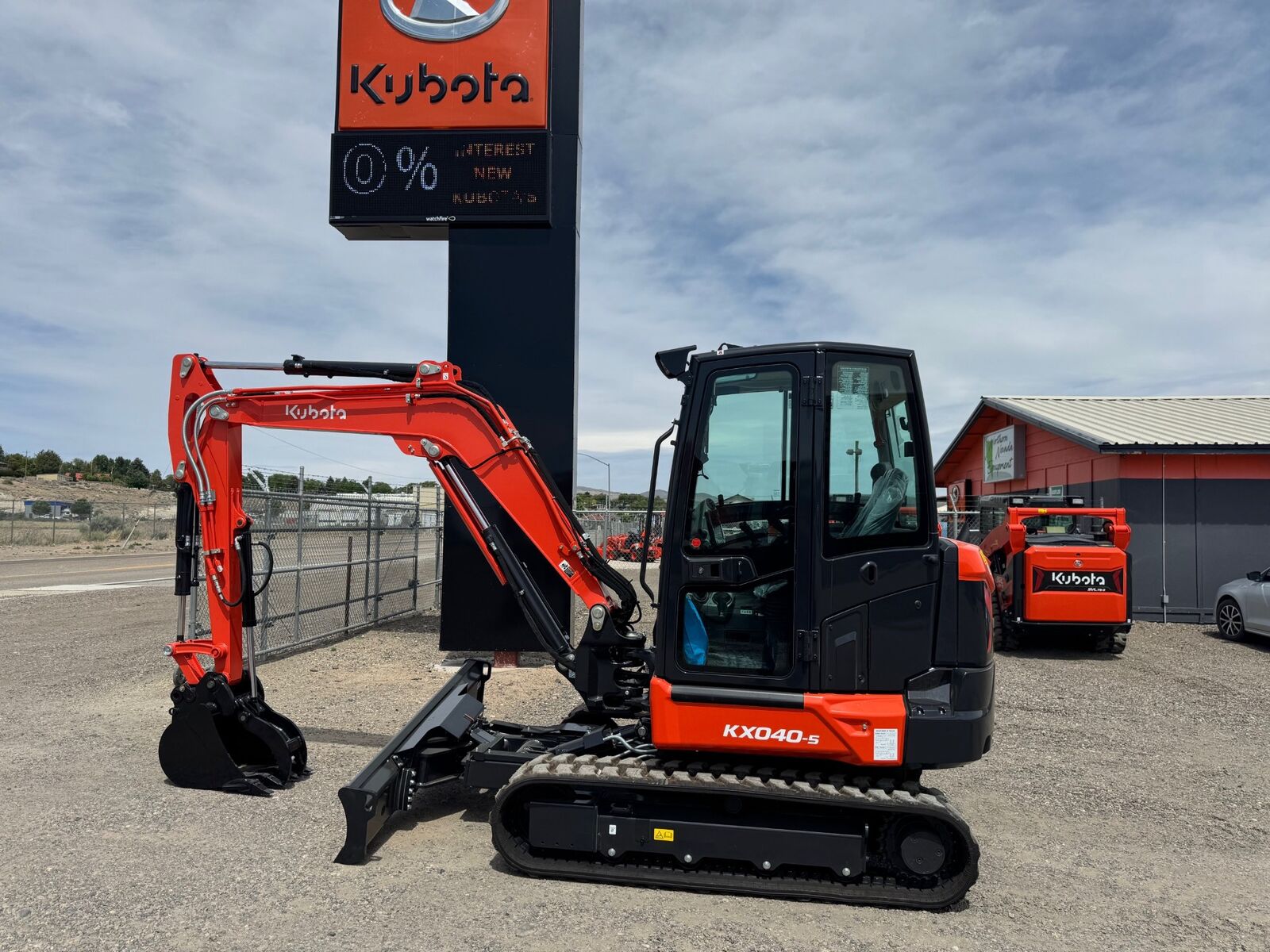New 2025 Kubota KX040-5R3TP Mini Ex with 6 way blade