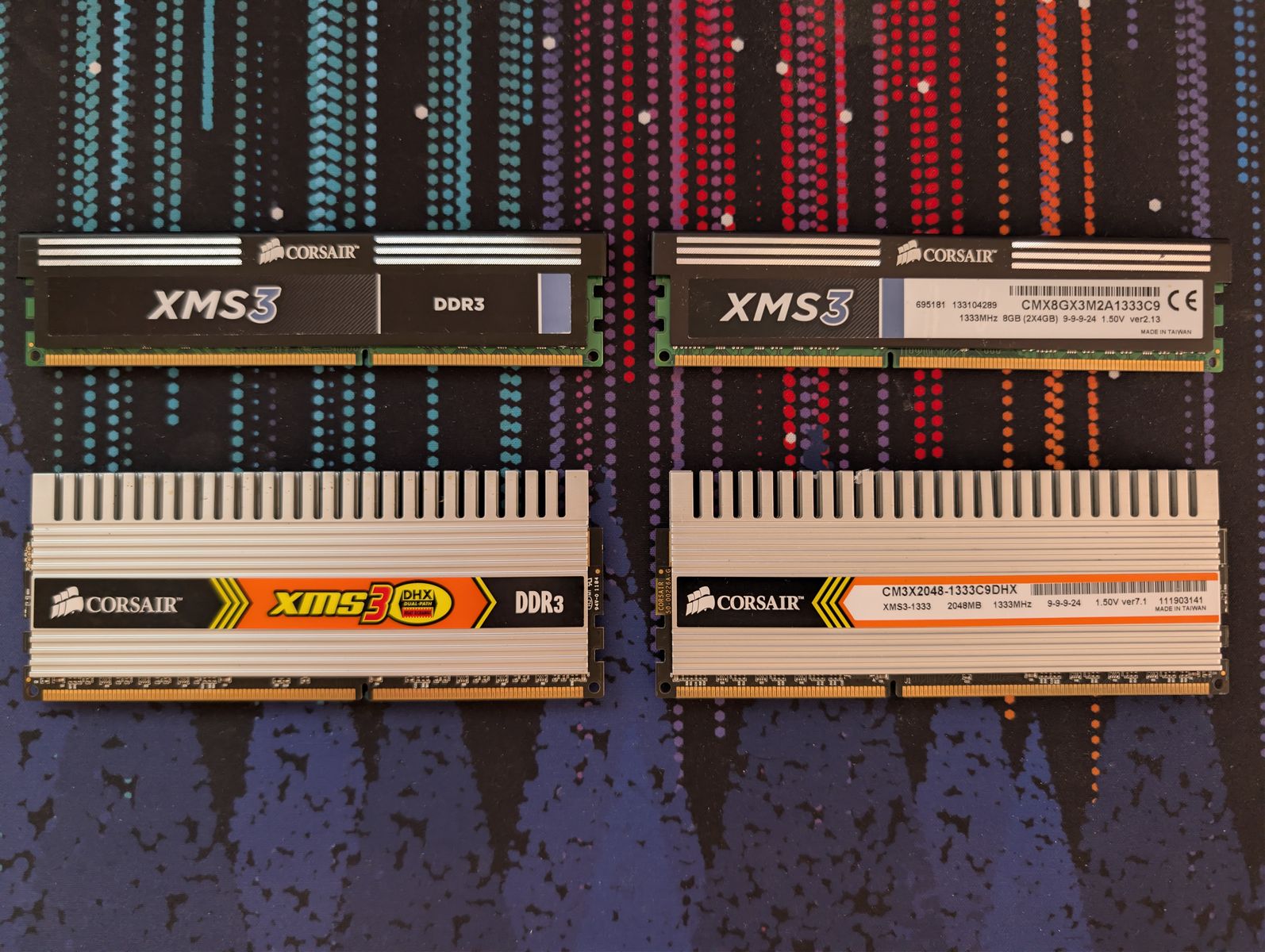 DDR3 RAM 4g and 2gb sticks