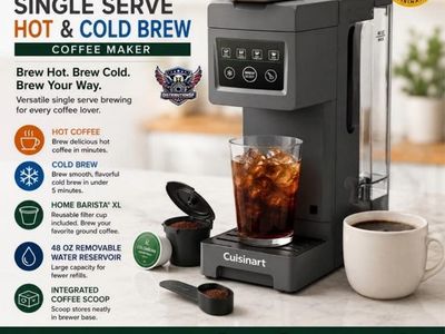 Cuisinart Single Cup Hot & Cold Brew Coffee Maker (model SS-27PC).