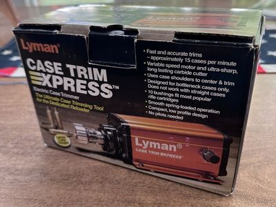 Lyman case trimmer - New