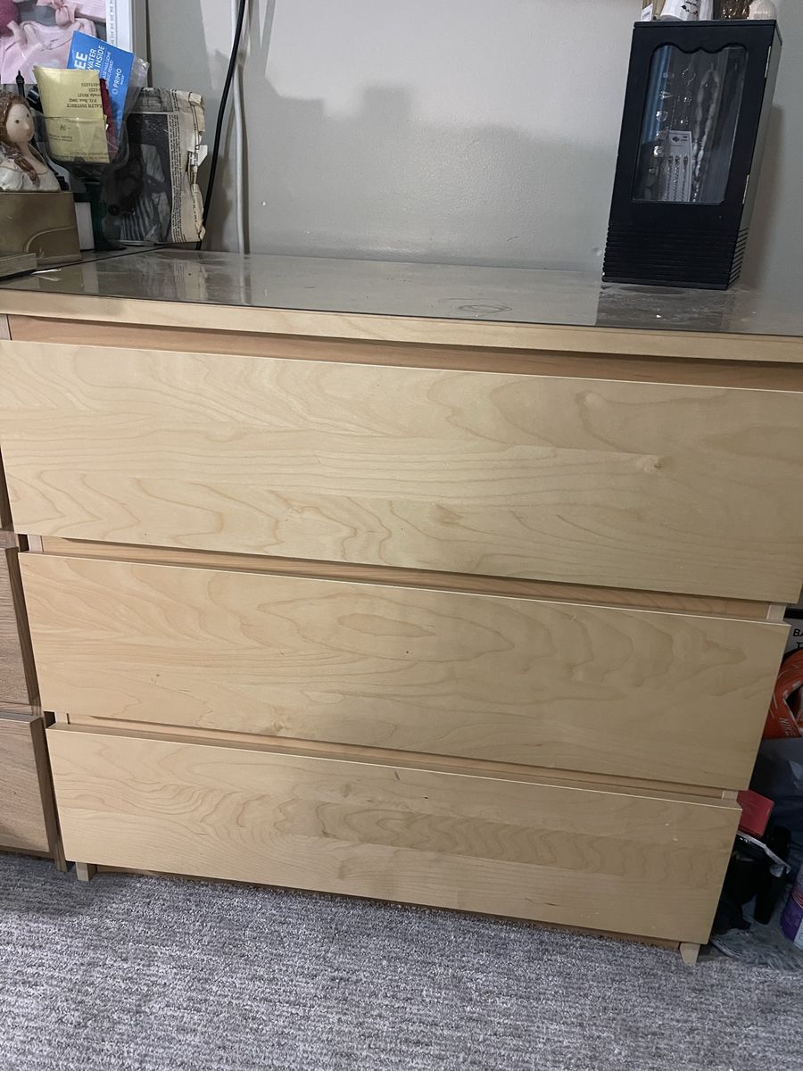 Ilea dresser and matching nightstands