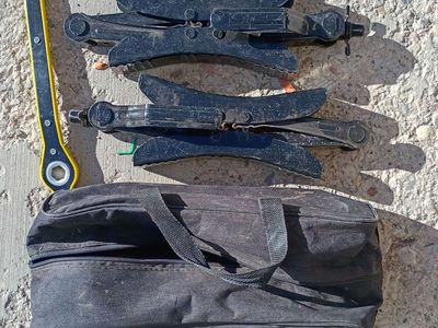 Wankic Camper Wheel Chock X Shaped RV Chocks Stabilizer for Travel Trailer, Anti-Move Tire Wheel Chock with Accessories-Pair