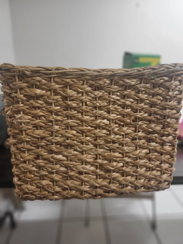 Woven Storage Basket - Natural Fiber - Used for Home Organization
