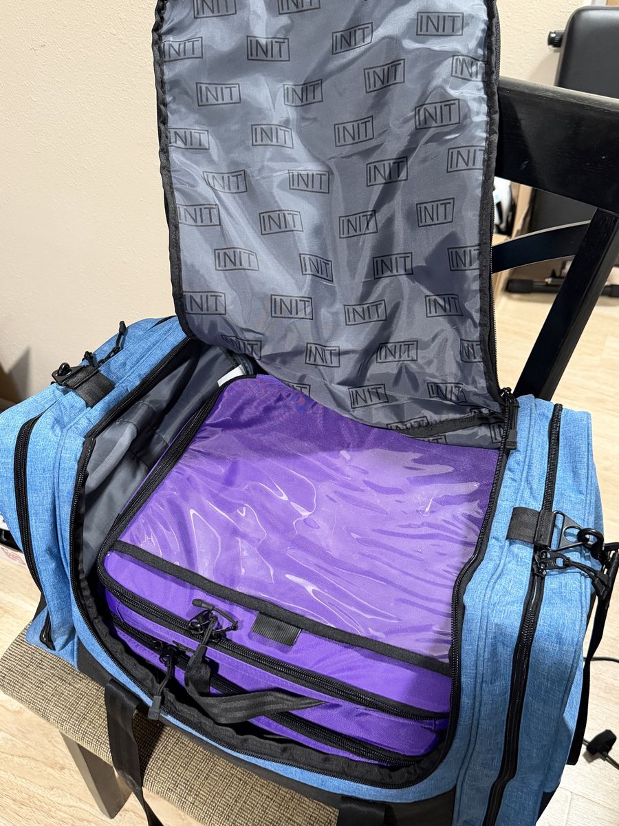 INIT Board Game Travel Bag w/4 Cases and Rain Cover
