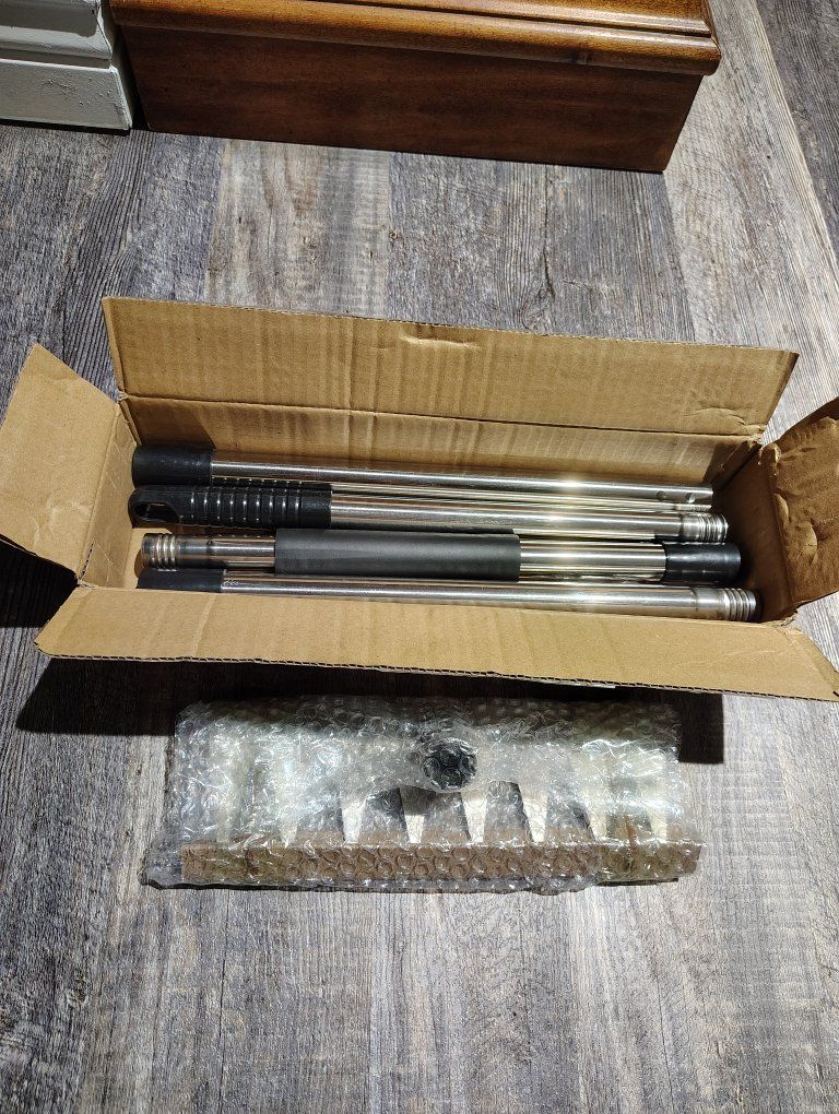 stainless steel thatch rake with adjustable handle