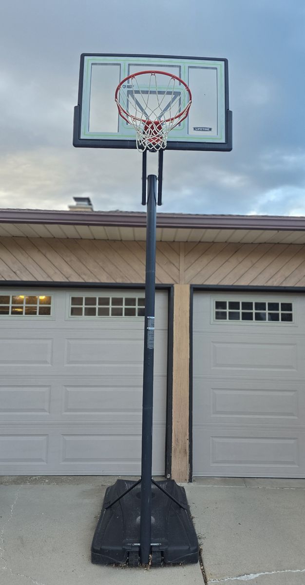 Adjustable Portable Basketball Hoop - Lifetime (46-Inch Polycarbonate)