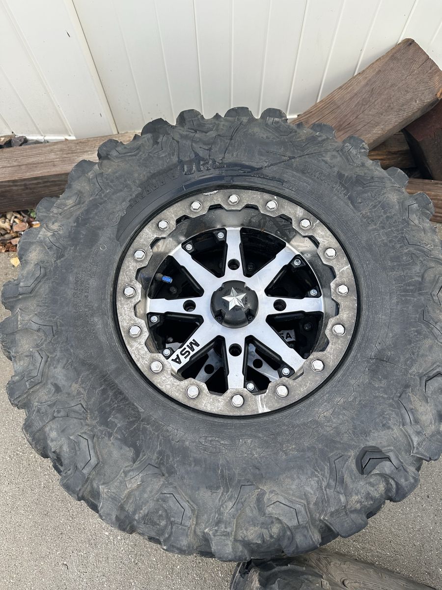 30” maxxis carnivores with 14” MSA beadlocks