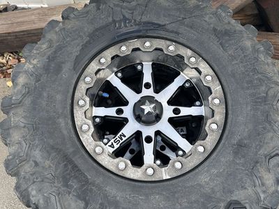 30” maxxis carnivores with 14” MSA beadlocks