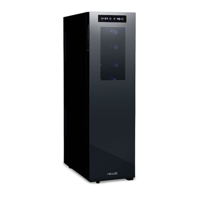 NEW Newair® 18-Bottle 10.75" Black Freestanding Dual Zone Wine Fridge