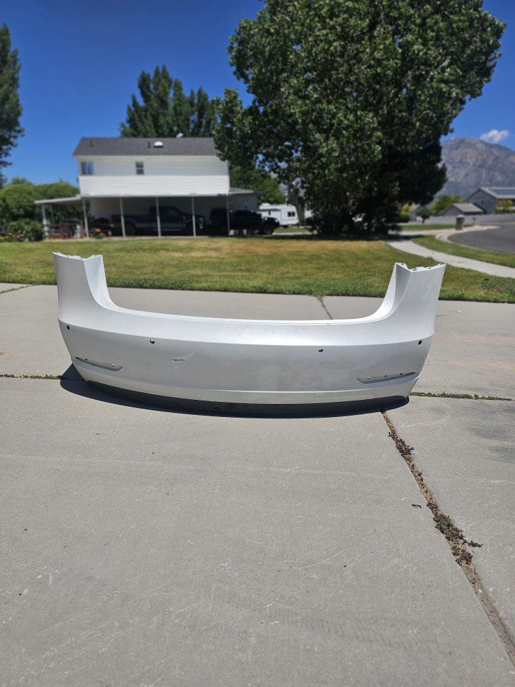 Tesla Model 3 Rear Bumper White OEM