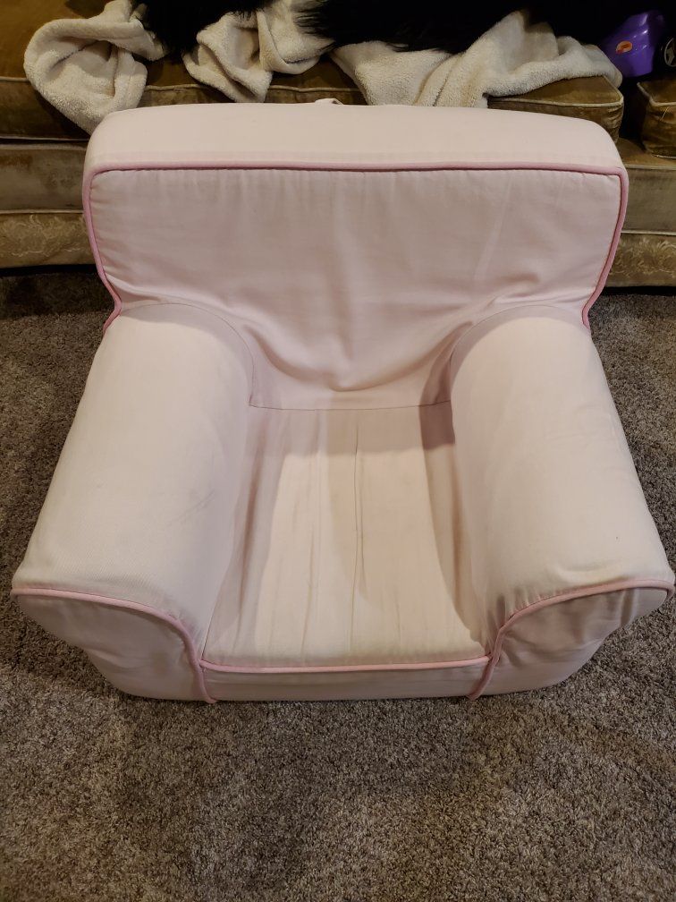 Pink Children's Foam Chair for Playroom or Bedroom