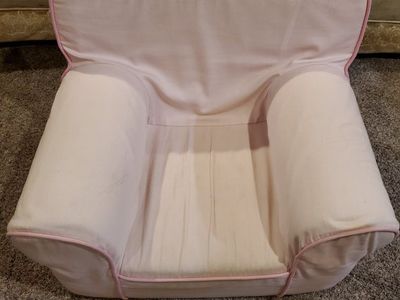 Pink Children's Foam Chair for Playroom or Bedroom