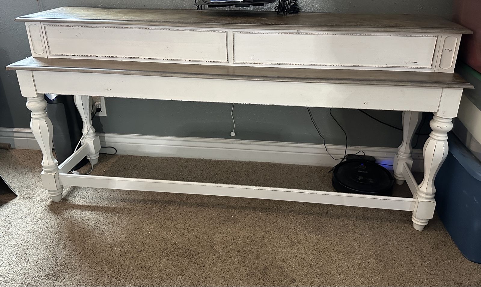 LIKE NEW FARMHOUSE TABLE BAR CONSOLE TABLE BUFFET TABLE END TABLE COUCH TABLE ENTRY TABLE DECOR