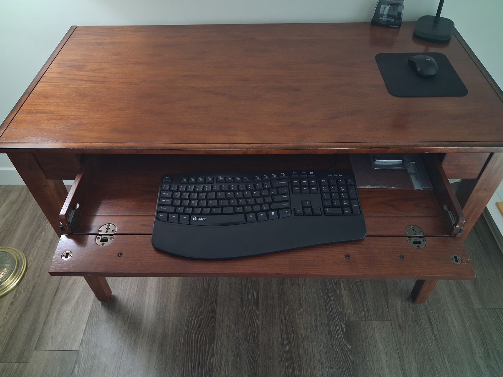 Mission Style Solid Wood Desk - Sturdy & Well Built