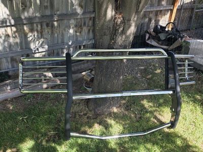 2005-2007 Ford F250 F350 polished stainless front push bar