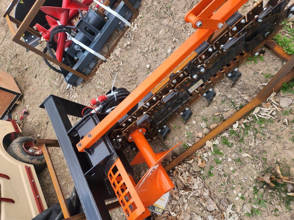 new skid steer trencher.