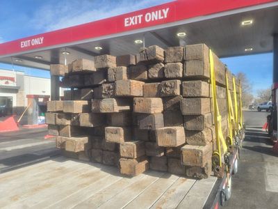 Railroad ties landscape timbers