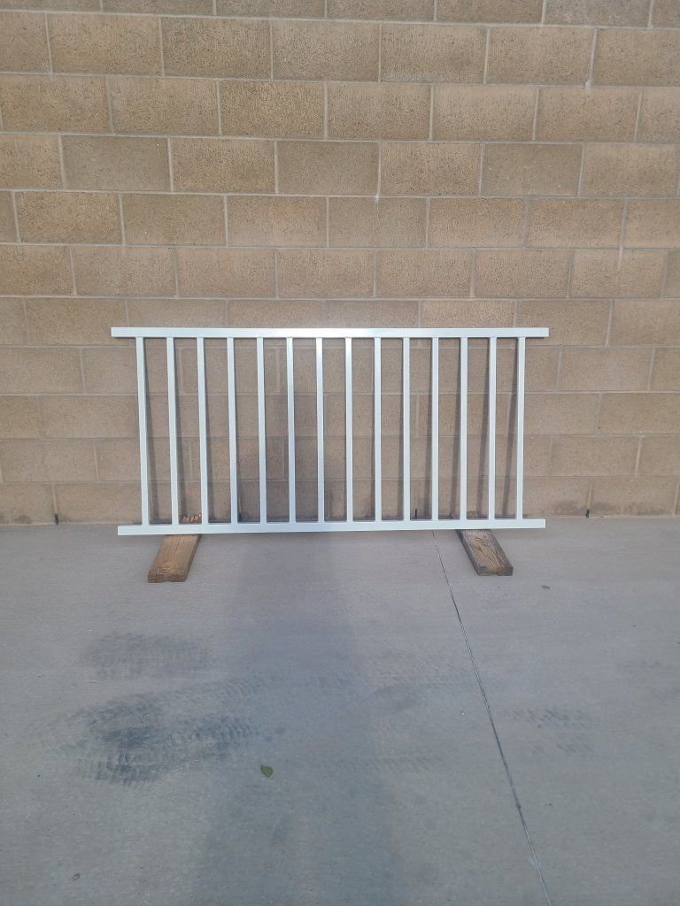 White iron railing material