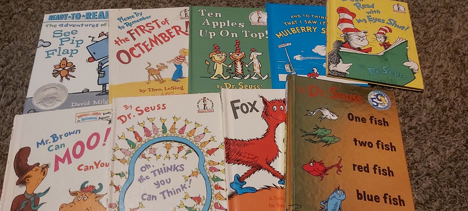 Books, hardbound, by Dr. Seuss