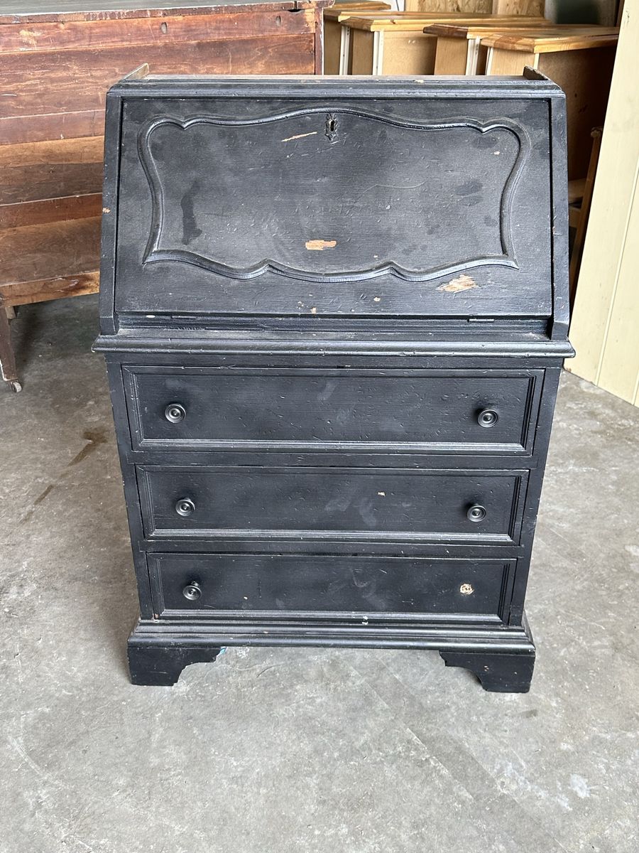 Antique Drop Front Secretary Desk 