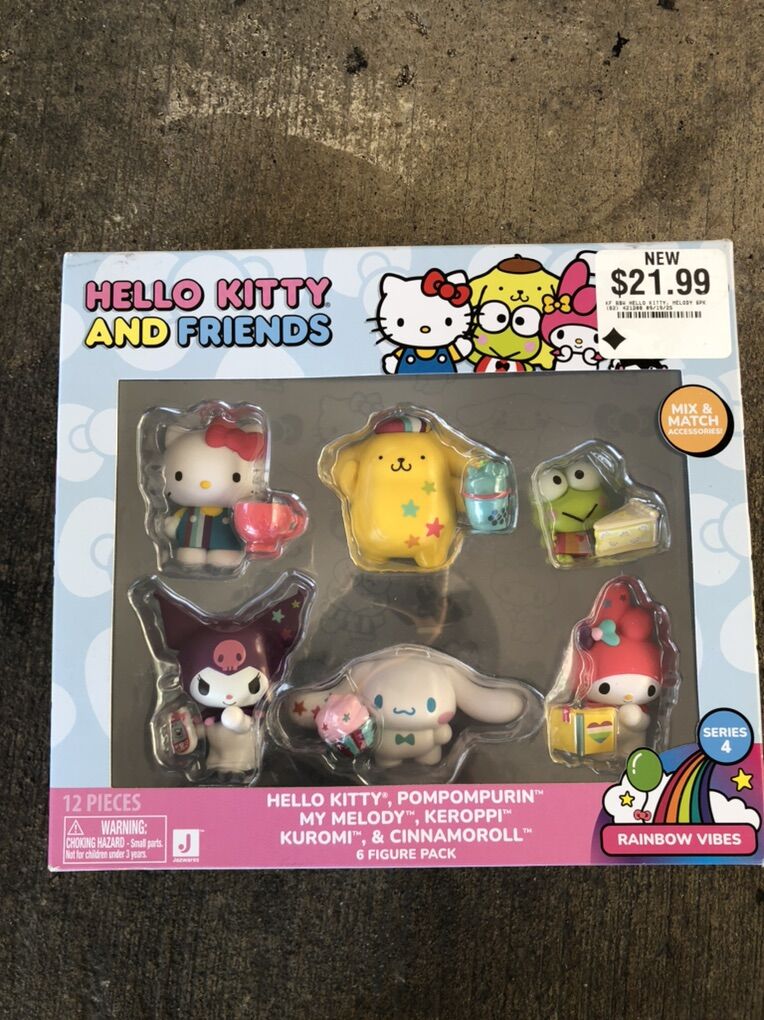 Hello Kitty And Friends Toy 6 Figures