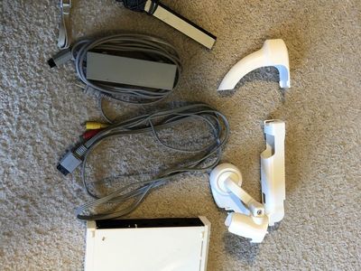 Nintendo Wii Console RVL-001 with Controller, Sensor Bar, and Cables - White