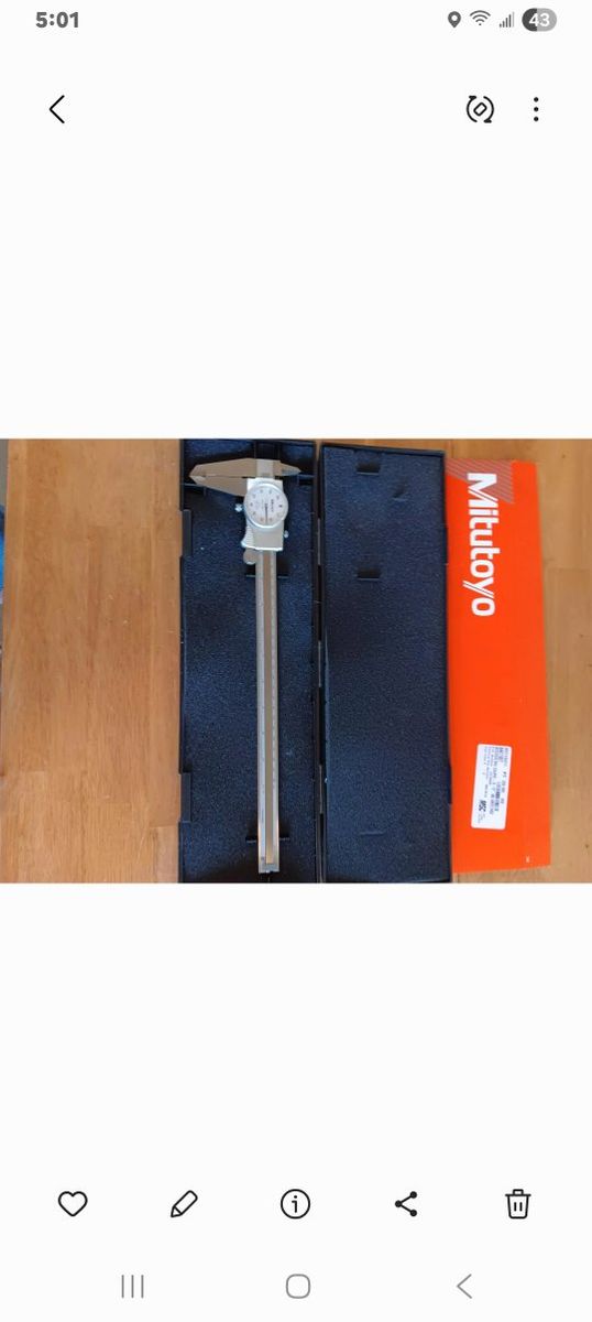 Mitutoyo 12.0 " 505-746 Shock Proof Dial Caliper Made in Japan