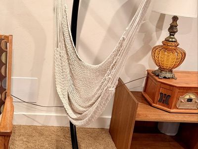 Hammock Chair Stand + 2 Hanging Chairs – Like New – Indoor Use Only