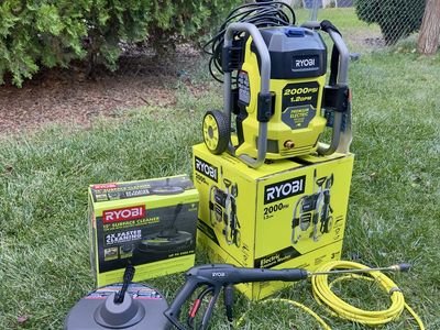Ryobi 2000 PSI 1.2 GPM Electric Pressure Washer with Surface Cleaner