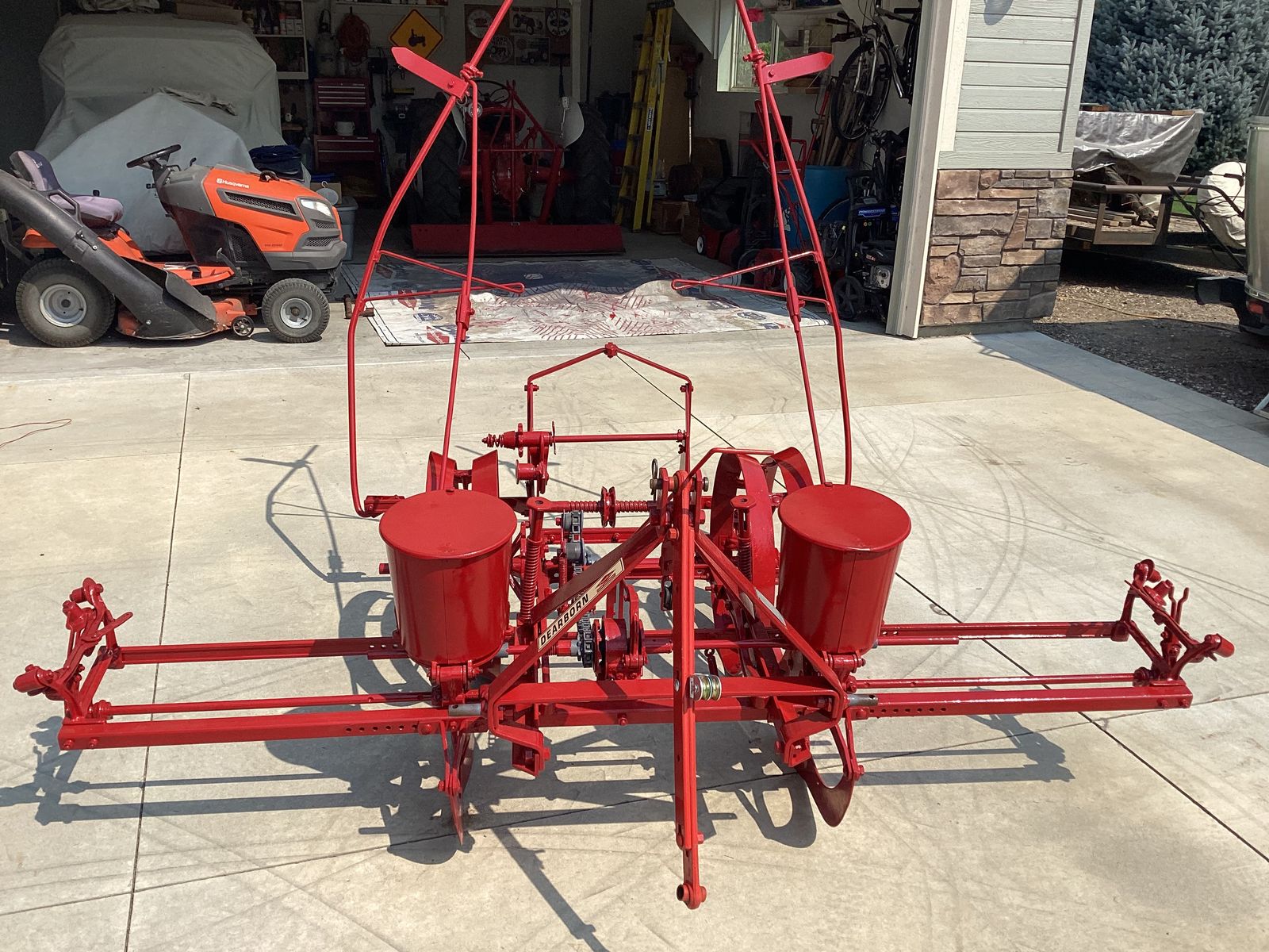 Restored Dearborn Two-Row Planter and Rigid Shank Cultivator 